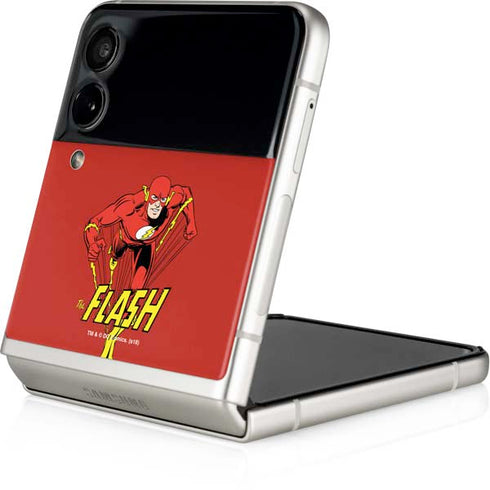 DC Comics The Flash Classic Action Pose Art Galaxy Z Flip4 5G Skin