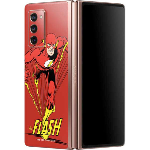 DC Comics The Flash Classic Action Pose Art Galaxy Z Fold2 5G Skin