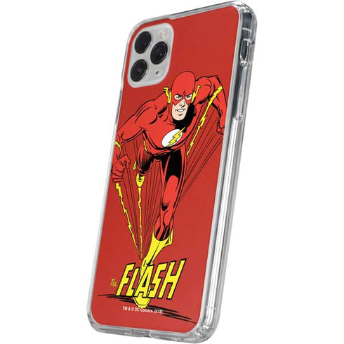 DC Comics The Flash Classic Action Pose Art iPhone 11 Pro Clear Case
