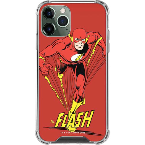 DC Comics The Flash Classic Action Pose Art iPhone 12 Pro Max Clear Case