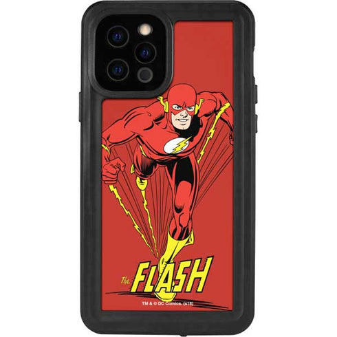 DC Comics The Flash Classic Action Pose Art iPhone 12 Pro Waterproof Case