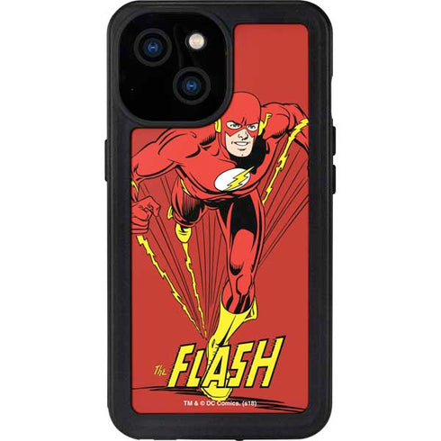 DC Comics The Flash Classic Action Pose Art iPhone 13 Mini Waterproof Case