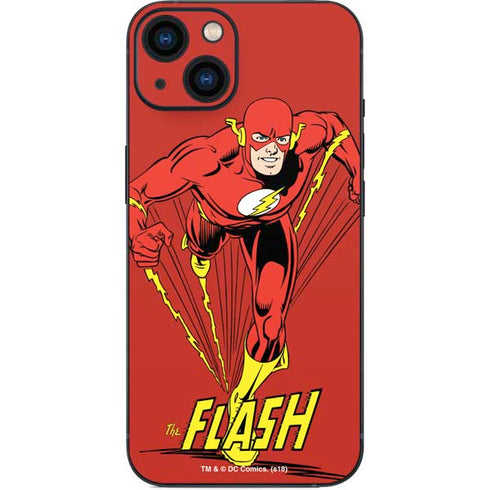 DC Comics The Flash Classic Action Pose Art iPhone 15 Plus Skin