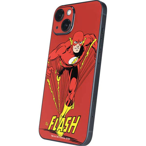 DC Comics The Flash Classic Action Pose Art iPhone 15 Plus Skin