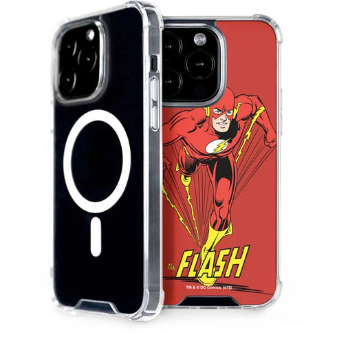 DC Comics The Flash Classic Action Pose Art iPhone 15 Pro MagSafe Case