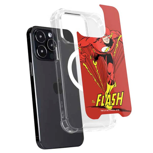 DC Comics The Flash Classic Action Pose Art iPhone 15 Pro Max MagSafe Case