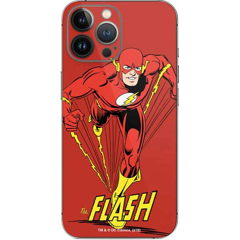 DC Comics The Flash Classic Action Pose Art iPhone 14 Pro Max Skin