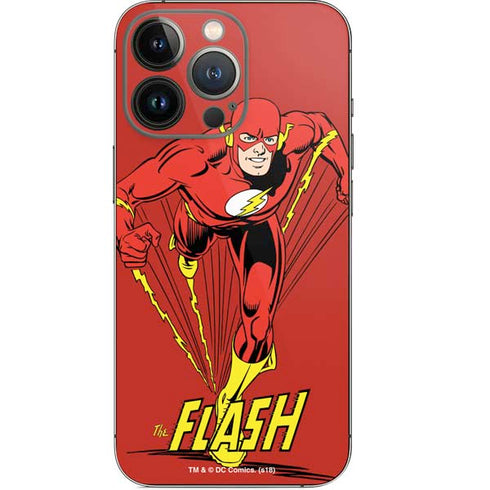 DC Comics The Flash Classic Action Pose Art iPhone 14 Pro Skin