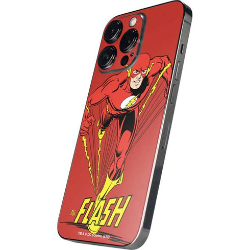 DC Comics The Flash Classic Action Pose Art iPhone 14 Pro Skin