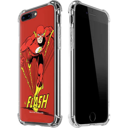 DC Comics The Flash Classic Action Pose Art iPhone 7/8 Plus Clear Case