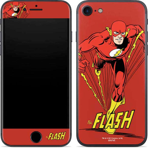 DC Comics The Flash Classic Action Pose Art iPhone SE (2nd & 3rd Gen) Skin