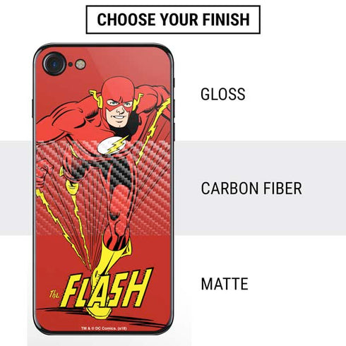 DC Comics The Flash Classic Action Pose Art iPhone SE (2nd & 3rd Gen) Skin