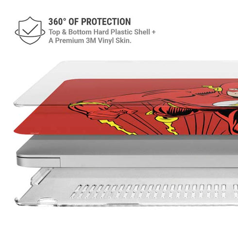 DC Comics The Flash Classic Action Pose Art MacBook Air 15in (2023-2025) Case plus Skin