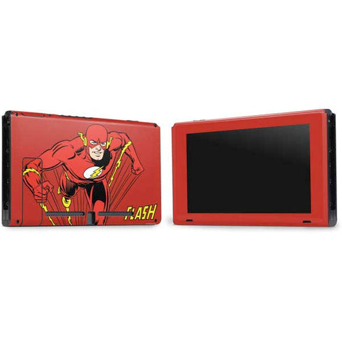 DC Comics The Flash Classic Action Pose Art Nintendo Switch Bundle Skin