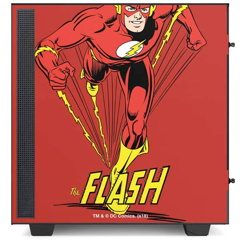 DC Comics The Flash Classic Action Pose Art NZXT H510 Compact ATX Mid-Tower Case Skin