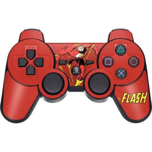 DC Comics The Flash Classic Action Pose Art PS3 Dual Shock wireless controller Skin