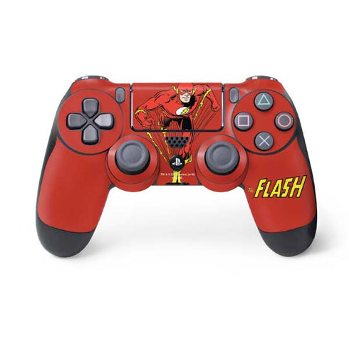 DC Comics The Flash Classic Action Pose Art PS4 Controller Skin