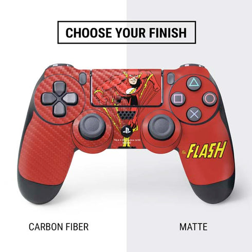 DC Comics The Flash Classic Action Pose Art PS4 Controller Skin