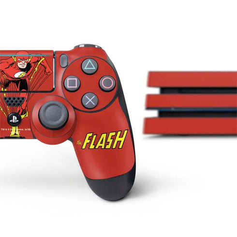 DC Comics The Flash Classic Action Pose Art PS4 Pro Bundle Skin