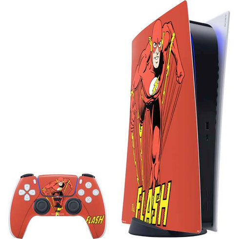 DC Comics The Flash Classic Action Pose Art PS5 Digital Edition Bundle Skin