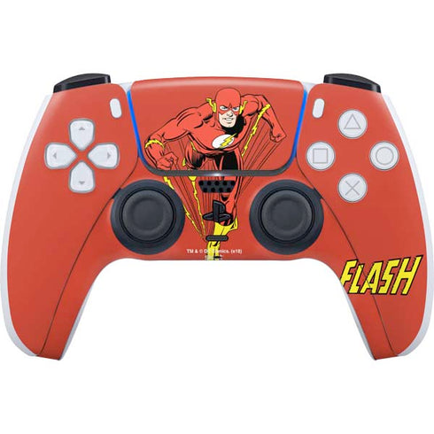 DC Comics The Flash Classic Action Pose Art PS5 Controller Skin