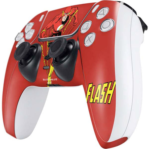 DC Comics The Flash Classic Action Pose Art PS5 Controller Skin