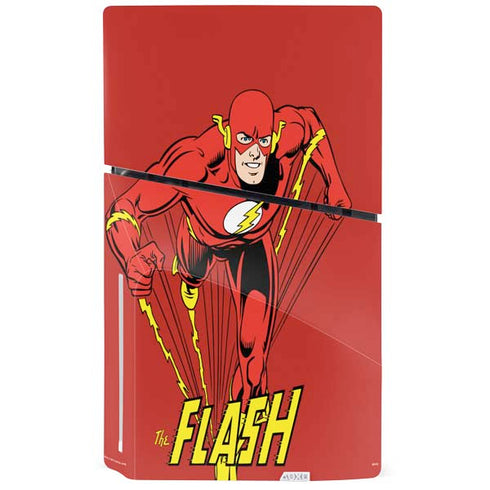 DC Comics The Flash Classic Action Pose Art PS5 Slim Disk Console Skin