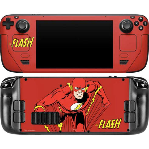 DC Comics The Flash Classic Action Pose Art Steam Deck Handheld Gaming Computer Skin