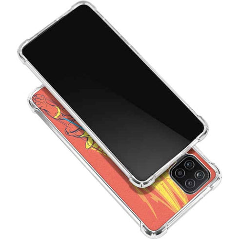 DC Comics The Flash Classic Art Running Pose Galaxy A12 Clear Case