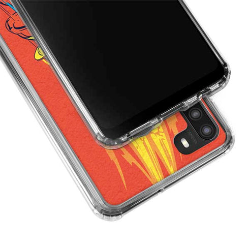 DC Comics The Flash Classic Art Running Pose Galaxy A21 Clear Case