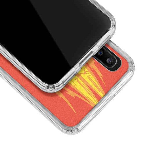 DC Comics The Flash Classic Art Running Pose Galaxy A30 Clear Case