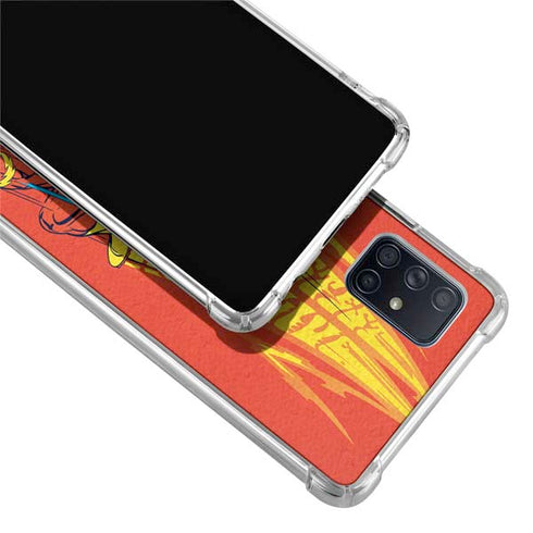 DC Comics The Flash Classic Art Running Pose Galaxy A51 5G Clear Case