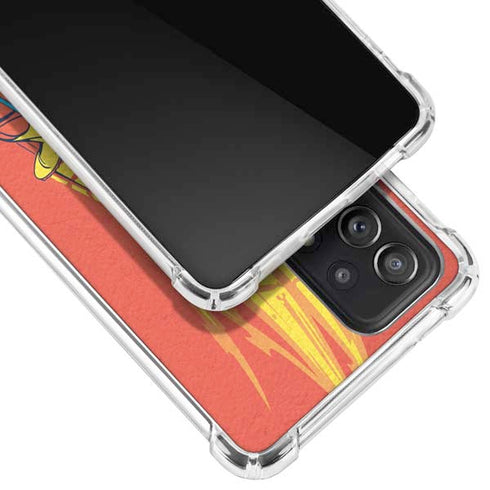 DC Comics The Flash Classic Art Running Pose Galaxy A72 5G Clear Case