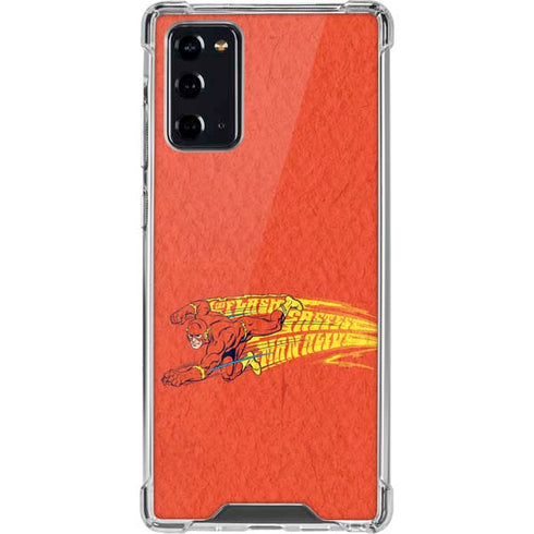 DC Comics The Flash Classic Art Running Pose Galaxy Note20 5G Clear Case