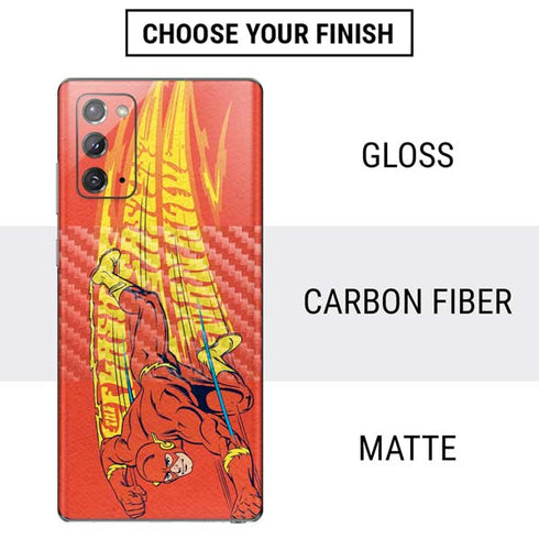 DC Comics The Flash Classic Art Running Pose Galaxy Note20 5G Skin