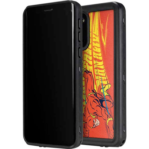 DC Comics The Flash Classic Art Running Pose Galaxy S20 Plus Waterproof Case