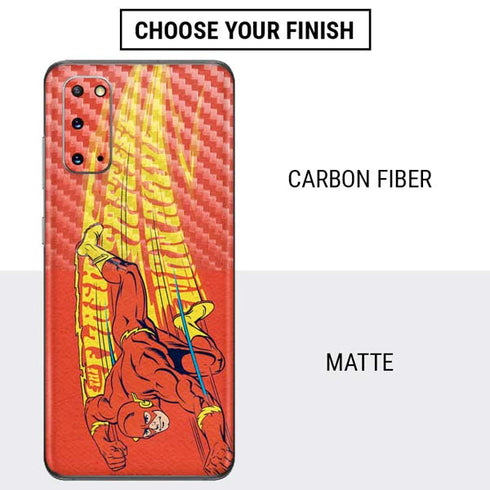 DC Comics The Flash Classic Art Running Pose Galaxy S20 Skin