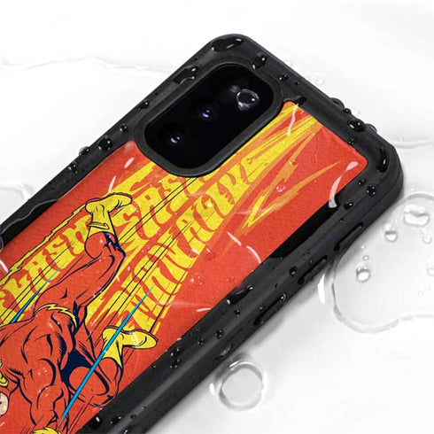 DC Comics The Flash Classic Art Running Pose Galaxy S20 Waterproof Case
