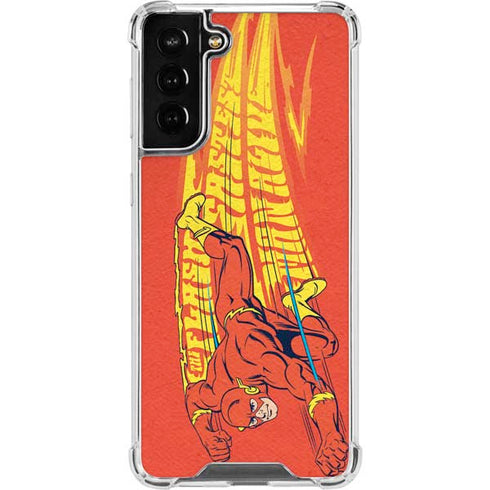 DC Comics The Flash Classic Art Running Pose Galaxy S22 Plus Clear Case