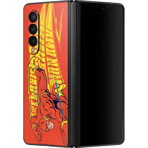 DC Comics The Flash Classic Art Running Pose Galaxy Z Fold3 5G Skin