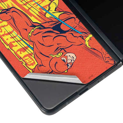 DC Comics The Flash Classic Art Running Pose Galaxy Z Fold3 5G Skin