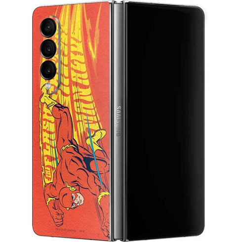 DC Comics The Flash Classic Art Running Pose Galaxy Z Fold4 5G Skin