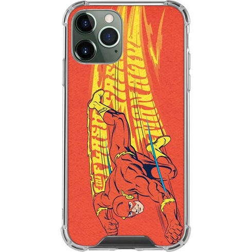 DC Comics The Flash Classic Art Running Pose iPhone 12 Pro Clear Case