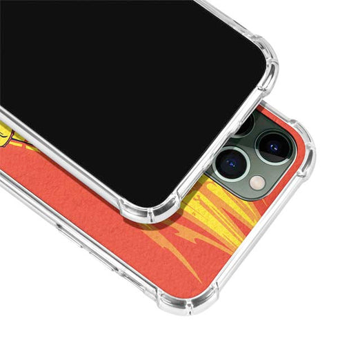 DC Comics The Flash Classic Art Running Pose iPhone 12 Pro Clear Case