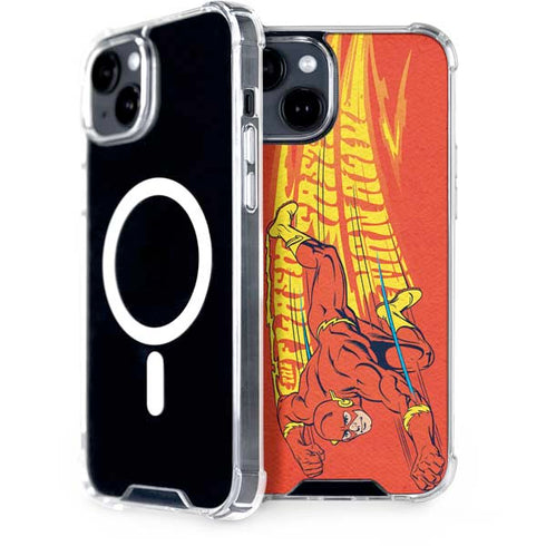 DC Comics The Flash Classic Art Running Pose iPhone 13 MagSafe Case
