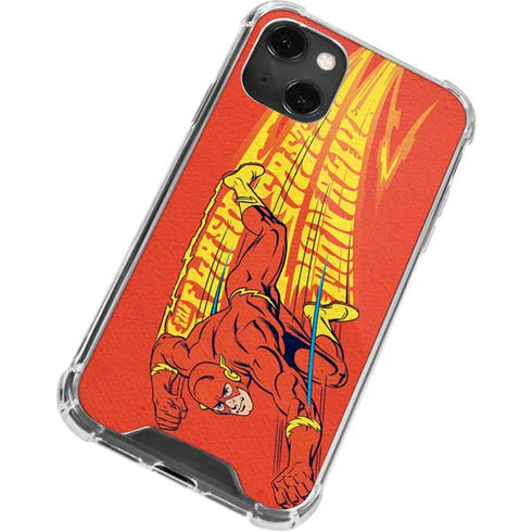 DC Comics The Flash Classic Art Running Pose iPhone 13 Mini Clear Case