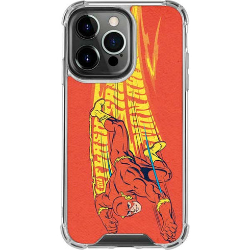 DC Comics The Flash Classic Art Running Pose iPhone 13 Pro Clear Case