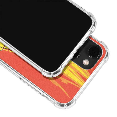 DC Comics The Flash Classic Art Running Pose iPhone 14 Clear Case