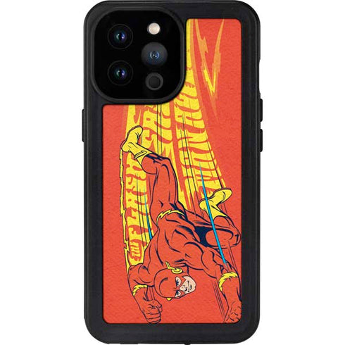 DC Comics The Flash Classic Art Running Pose iPhone 14 Pro Max Waterproof Case