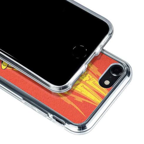 DC Comics The Flash Classic Art Running Pose iPhone SE (2nd & 3rd Gen) Clear Case
